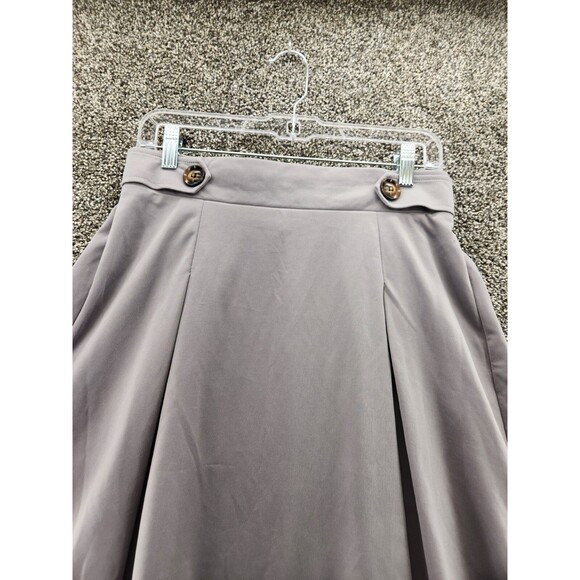 Grace Karin L Nwt Large Gray A-line Skirt 8.6613 - Picture 2 of 7